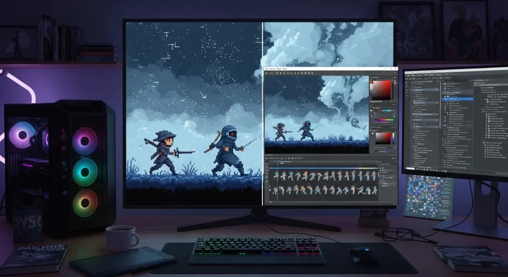 Técnicas Avançadas de Pixel Art na Produção Indie Moderna